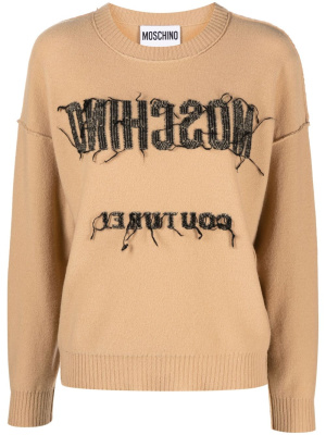

Inside-out-effect wool jumper, Moschino Inside-out-effect wool jumper