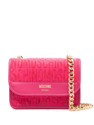 

Logo terry-cloth crossbody bag, Moschino Logo terry-cloth crossbody bag