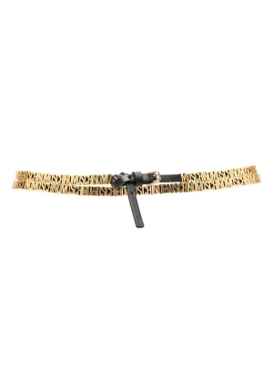

Logo-lettering leather belt, Moschino Logo-lettering leather belt