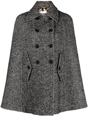 

Tweed double-breasted cape, Moschino Tweed double-breasted cape