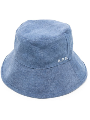 

Embroidered-logo bucket hat, A.P.C. Embroidered-logo bucket hat