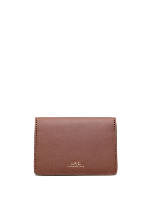 

Logo-lettering foldover wallet, A.P.C. Logo-lettering foldover wallet
