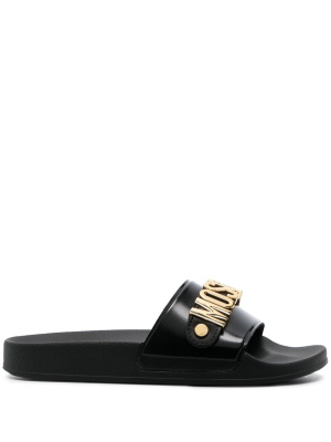 

Logo-plaque slides, Moschino Logo-plaque slides