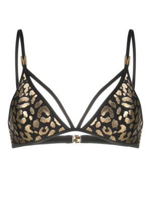 

Leopard-print bikini top, Moschino Leopard-print bikini top