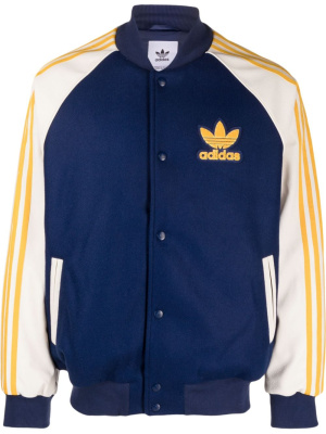 

Logo-patch bomber jacket, Adidas Logo-patch bomber jacket