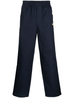 

Logo-embroidered cotton track pants, Adidas Logo-embroidered cotton track pants