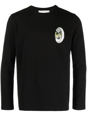 

Cartoon-print long-sleeve T-shirt, Iceberg Cartoon-print long-sleeve T-shirt