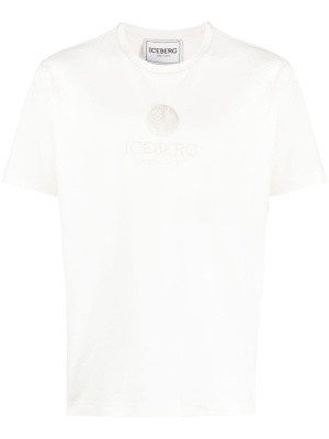 

Logo-embroidered cotton T-shirt, Iceberg Logo-embroidered cotton T-shirt