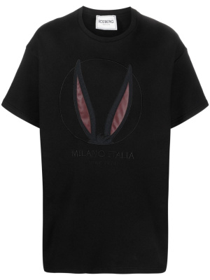 

Logo-embroidered short-sleeve cotton T-shirt, Iceberg Logo-embroidered short-sleeve cotton T-shirt