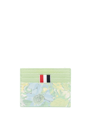 

Floral-print leather cardholder, Thom Browne Floral-print leather cardholder