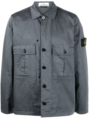 

Compass-patch long-sleeve shirt, Stone Island Compass-patch long-sleeve shirt