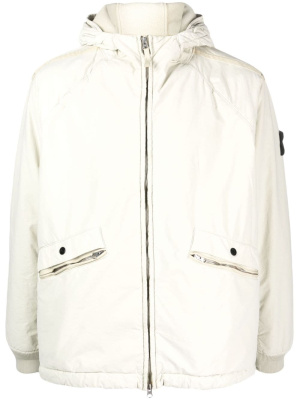 

Compass-motif hooded jacket, Stone Island Compass-motif hooded jacket