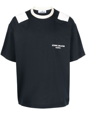 

Logo-print cotton T-shirt, Stone Island Logo-print cotton T-shirt