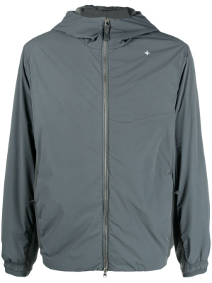 

Logo-embroidered panelled hooded jacket, Stone Island Logo-embroidered panelled hooded jacket