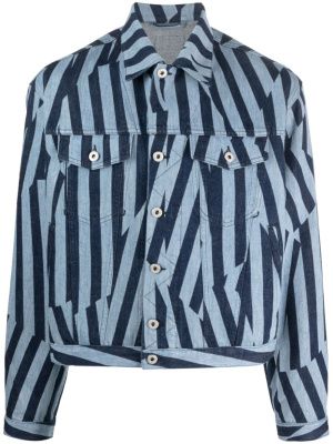 

Dazzle Stripe denim jacket, Kenzo Dazzle Stripe denim jacket