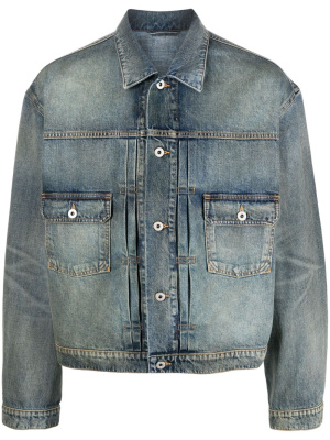 

Panelled button-fastening denim jacket, Kenzo Panelled button-fastening denim jacket