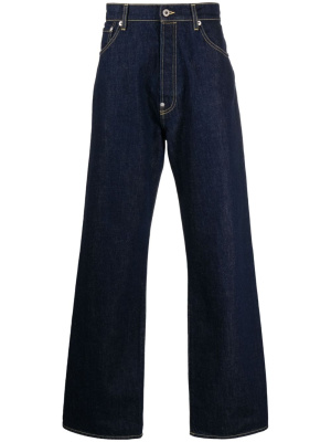 

Dark-wash wide-leg trousers, Kenzo Dark-wash wide-leg trousers
