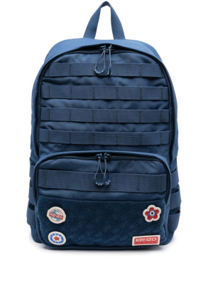 

Jungle patch-detail zip-up backpack, Kenzo Jungle patch-detail zip-up backpack
