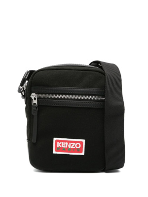 

Logo-patch canvas messenger bag, Kenzo Logo-patch canvas messenger bag