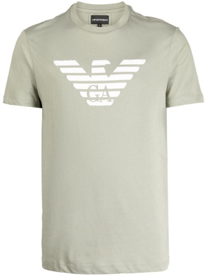 

Logo-print cotton T-shirt, Emporio Armani Logo-print cotton T-shirt