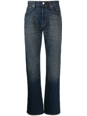 

Logo-patch straight-leg jeans, Levi's Logo-patch straight-leg jeans