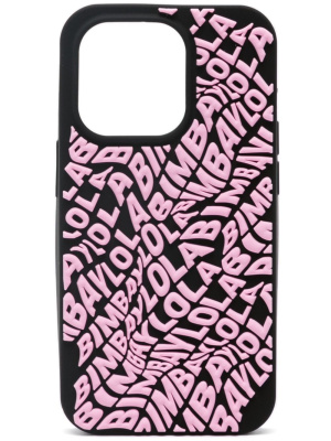 

Logo-embossed iPhone 14 Pro case, Bimba y Lola Logo-embossed iPhone 14 Pro case
