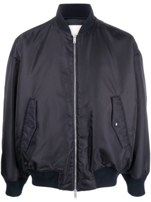 

Zip-up satin-finish bomber jacket, Emporio Armani Zip-up satin-finish bomber jacket