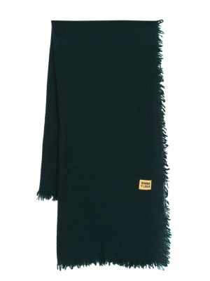 

Logo-patch cashmere scarf, Bimba y Lola Logo-patch cashmere scarf