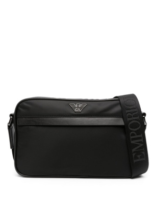 

Enamelled logo-plaque crossbody bag, Emporio Armani Enamelled logo-plaque crossbody bag