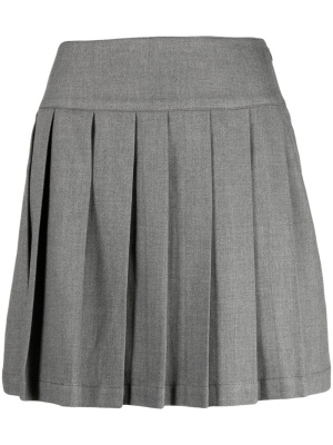 

Mid-rise pleated miniskirt, CHOCOOLATE Mid-rise pleated miniskirt
