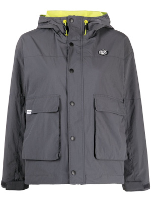 

Logo-patch hooded jacket, CHOCOOLATE Logo-patch hooded jacket