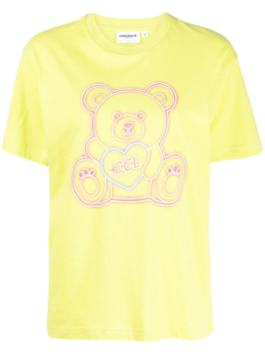 

Teddy-bear print cotton T-shirt, CHOCOOLATE Teddy-bear print cotton T-shirt