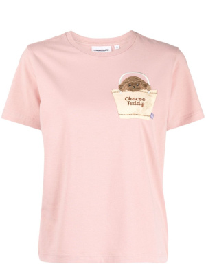 

Poddle-appliqué jersey T-shirt, CHOCOOLATE Poddle-appliqué jersey T-shirt