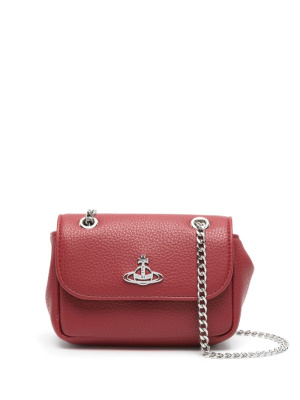 

Orb-plaque faux-leather shoulder bag, Vivienne Westwood Orb-plaque faux-leather shoulder bag