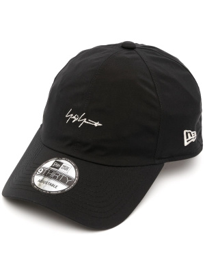 

Logo-embroidered stitched cap, Yohji Yamamoto Logo-embroidered stitched cap