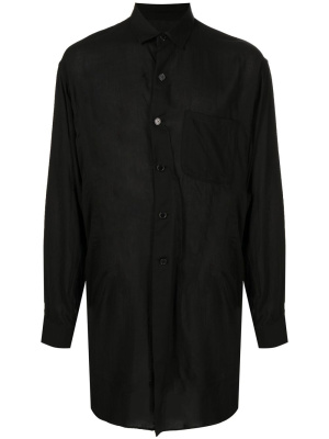 

Dart-detailed long-sleeved shirt, Yohji Yamamoto Dart-detailed long-sleeved shirt