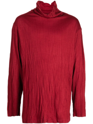 

High-neck wool jumper, Yohji Yamamoto High-neck wool jumper