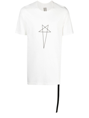 

Star-logo crew-neck T-shirt, Rick Owens DRKSHDW Star-logo crew-neck T-shirt