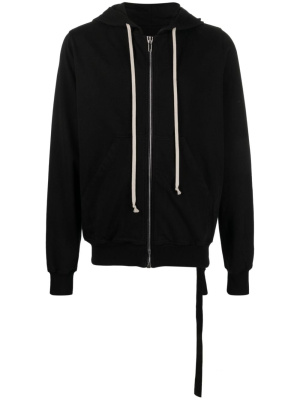 

Drawstring zip-up hoodie, Rick Owens DRKSHDW Drawstring zip-up hoodie