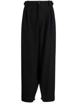 

Tab-detail wool trousers, Yohji Yamamoto Tab-detail wool trousers