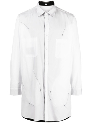 

Graphic-print cotton shirt, Yohji Yamamoto Graphic-print cotton shirt