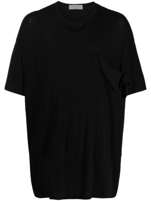 

Round-neck cotton T-shirt, Yohji Yamamoto Round-neck cotton T-shirt