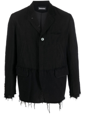 

Fringed wool-linen jacket, Undercover Fringed wool-linen jacket