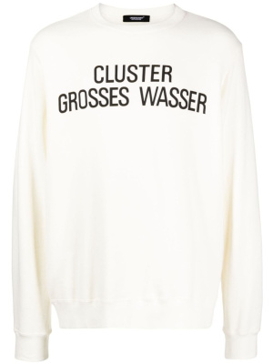 

Cluster slogan-print cotton sweatshirt, Undercover Cluster slogan-print cotton sweatshirt