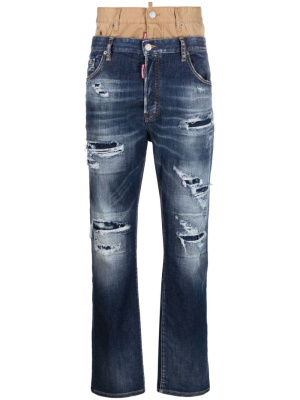 

Twin Pack layered loose jeans, Dsquared2 Twin Pack layered loose jeans