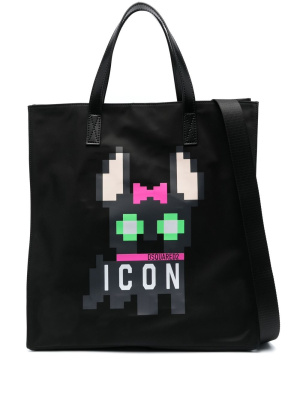 

Pixelated-print tote bag, Dsquared2 Pixelated-print tote bag