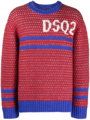 

Jacquard piqué logo knitted jumper, Dsquared2 Jacquard piqué logo knitted jumper