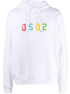 

Logo-print cotton hoodie, Dsquared2 Logo-print cotton hoodie