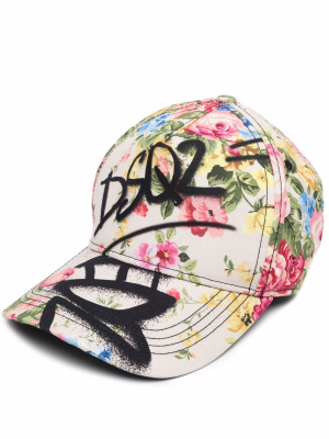 

Floral-print baseball cap, Dsquared2 Floral-print baseball cap