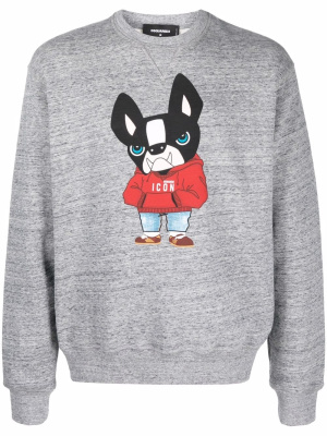 

Graphic-print cotton sweatshirt, Dsquared2 Graphic-print cotton sweatshirt